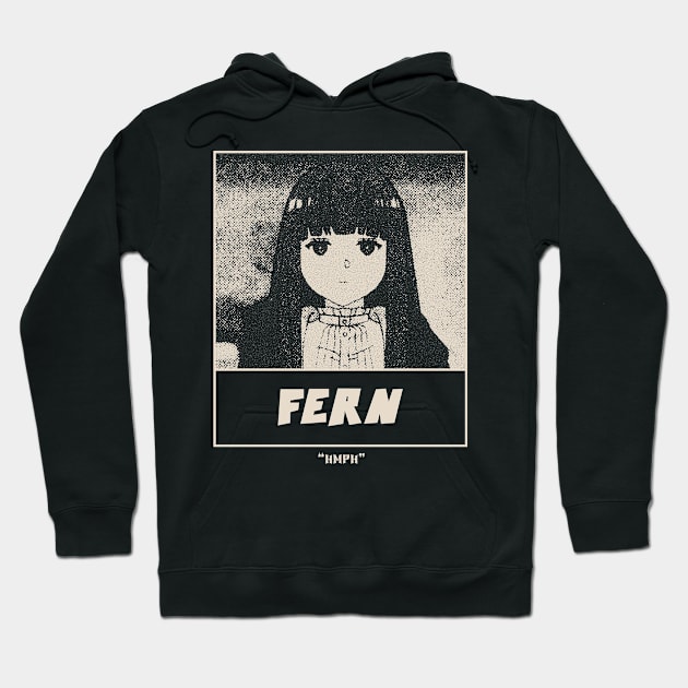 Fern Gloomy Halftone Fanart Design Hoodie by Gloomeeey